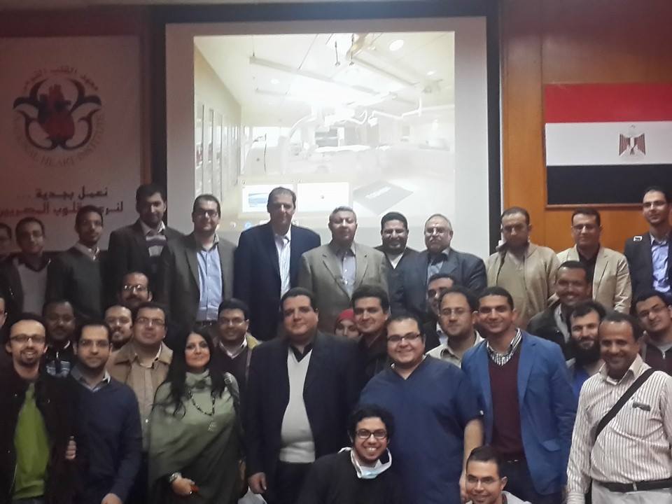 Teaching fellows at the National Heart Institute, Cairo
