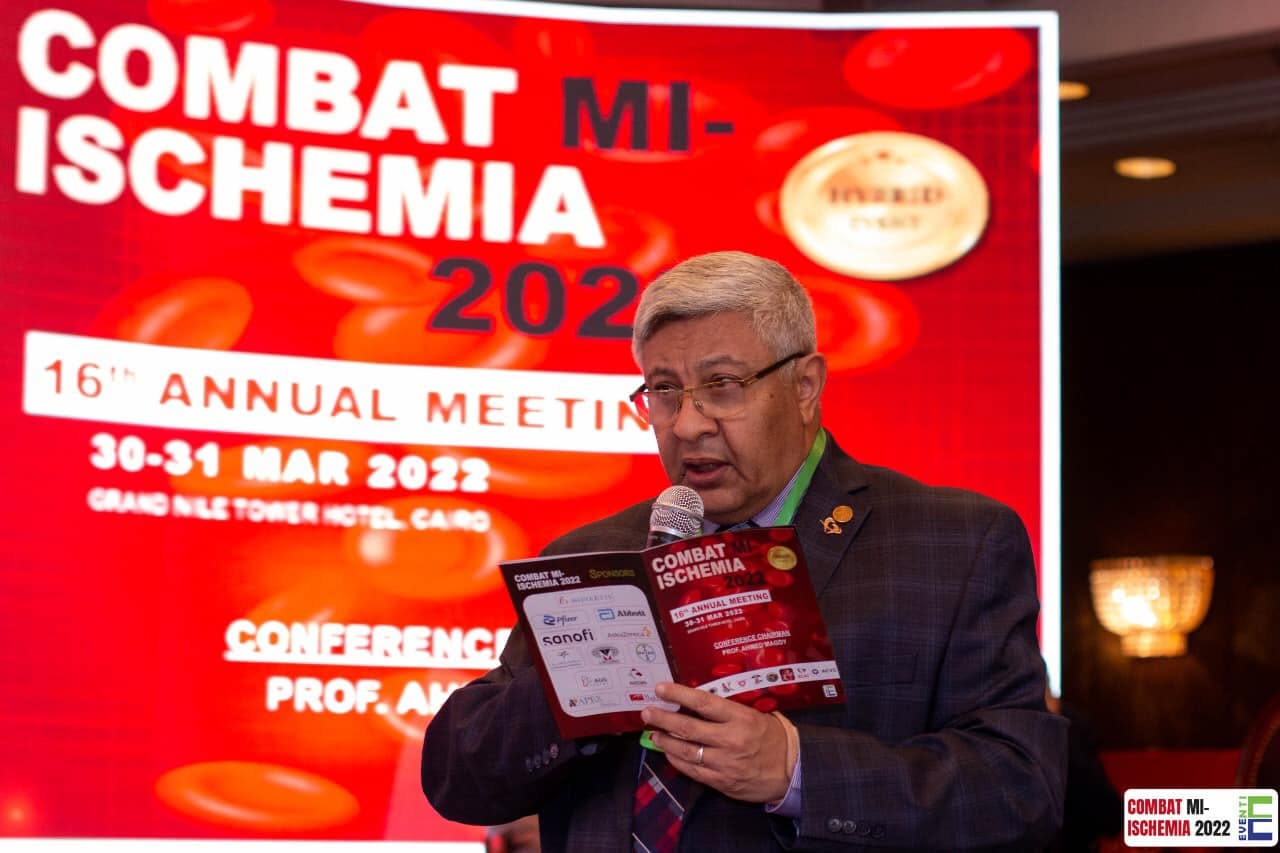 Opening the 16th COMBAT MI-Ischemia annual meeting as conference chairman (Cairo, 2022)