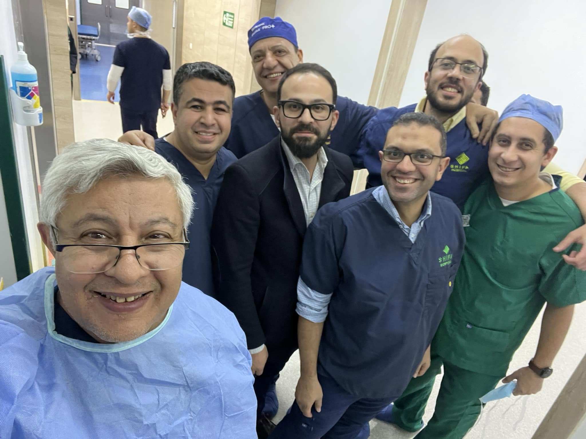 With the heart team after a successful procedure